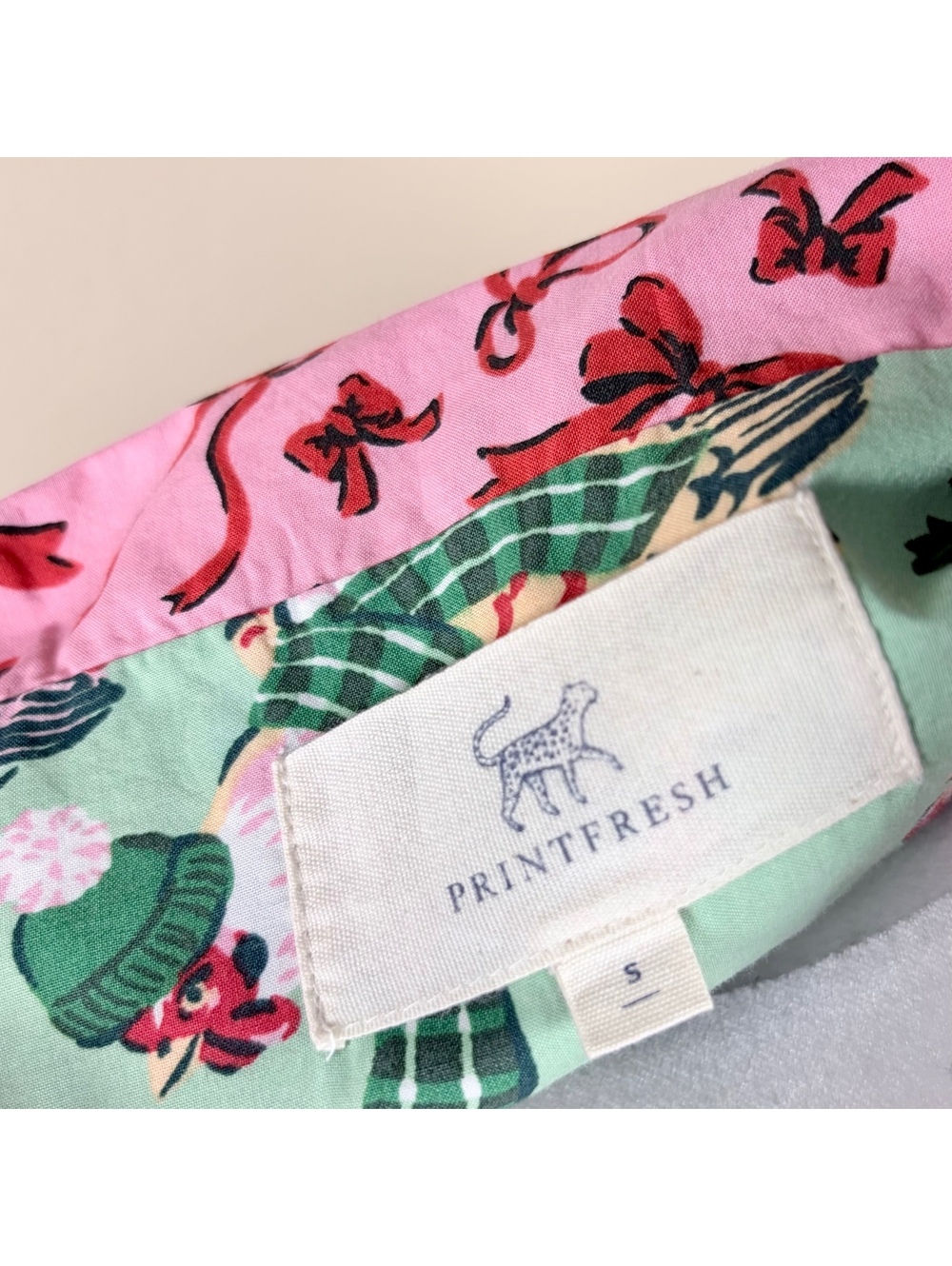 NWT Printfresh 100% Organic Cotton Pajama Set with Chickens Size S Comfy Cottage - Picture 4 of 15